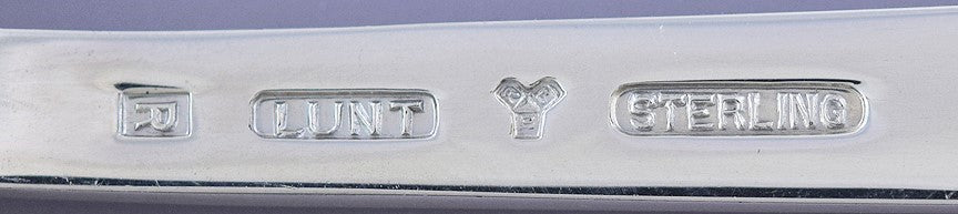 Fab set 6 Lunt Sterling Silver Modern Classic Teaspoons