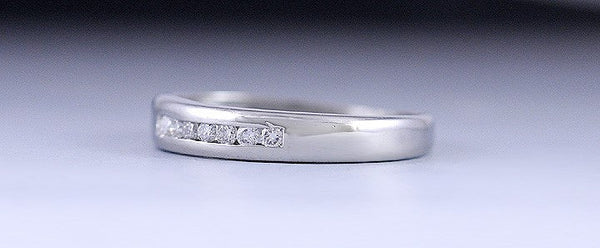 High End Platinum & Modern Brilliant Cut Diamond Anniversary Band Ring