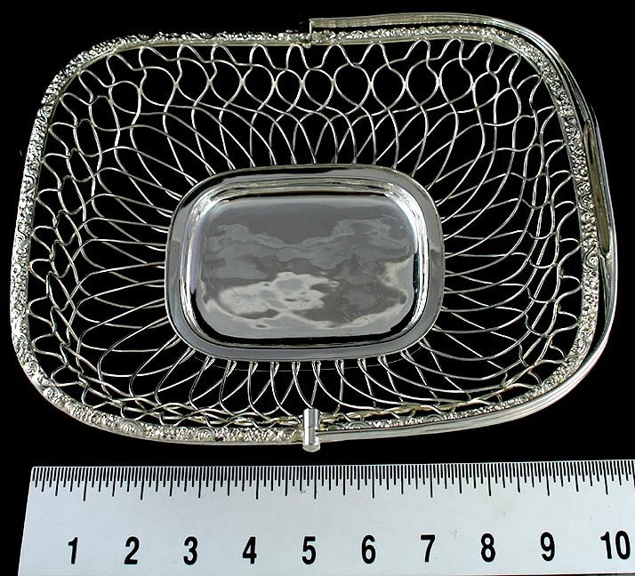 Great OSP Old Sheffield Fused Silver Plate Floral Basket