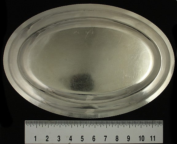 Antique 1788 English Georgian Sterling Silver Serving Platter Tray 10" X 15"