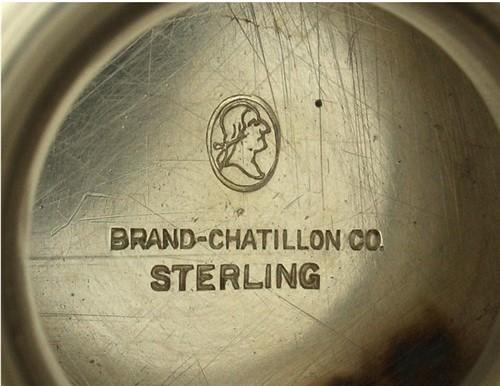 Fabulous Antique Mt Vernon Sterling Silver Acid Etched Heavy Compote