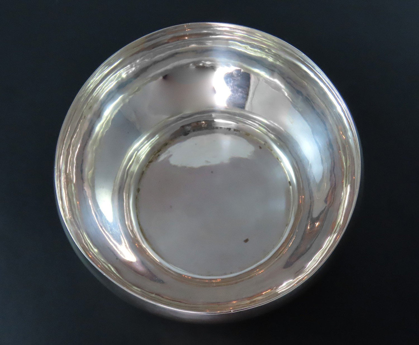 Great Arts Crafts Karl Leinonen Sterling Silver Hand Hammered Bowl 5" Diameter