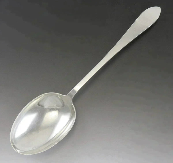 Antique Sterling Silver Faneuil 1910 Serving Spoon Pointed End NO MONO 9 5/8"