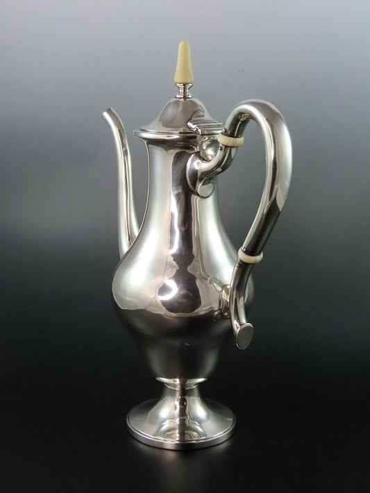 Erickson Arts Crafts Sterling Silver Handwrought Hand Hammered Teapot Coffee Pot