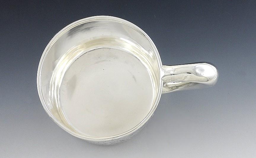 Antique c1910 Sterling Silver Albert Gannon Philadelphia Flower Youth Cup Mug