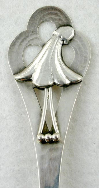 1933 Vintage Hand Hammered Danish Silver Spoon 6 1/2"