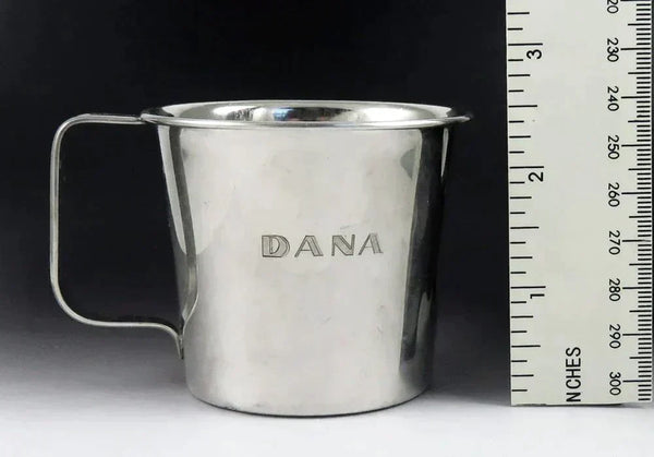 Vintage Norwegian NM Thune Silver Ram Child Youth Cup/Mug w/ Spoon