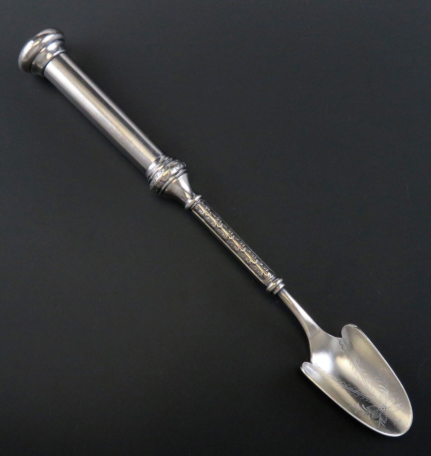 Antique 19th Century Aesthetic Movement Rogers Bros Silver Plate Cheese Scoop