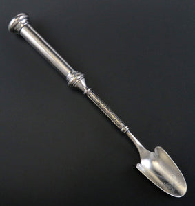 Antique 19th Century Aesthetic Movement Rogers Bros Silver Plate Cheese Scoop