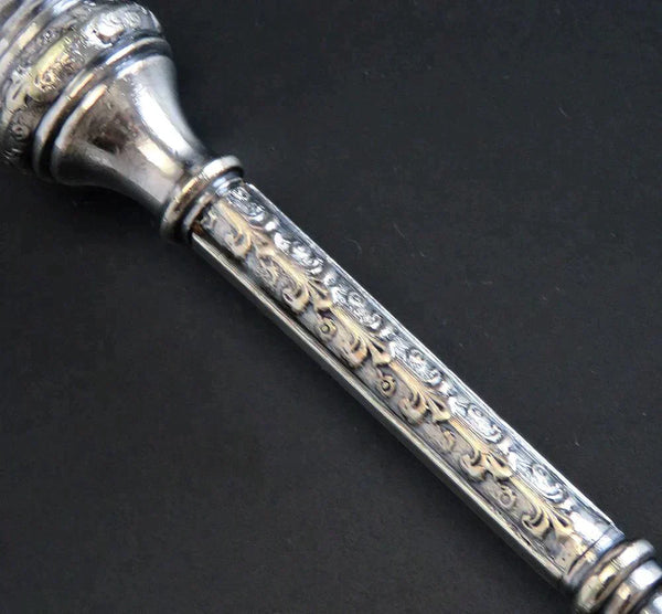 Antique 19th Century Aesthetic Movement Rogers Bros Silver Plate Cheese Scoop