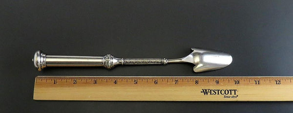 Antique 19th Century Aesthetic Movement Rogers Bros Silver Plate Cheese Scoop