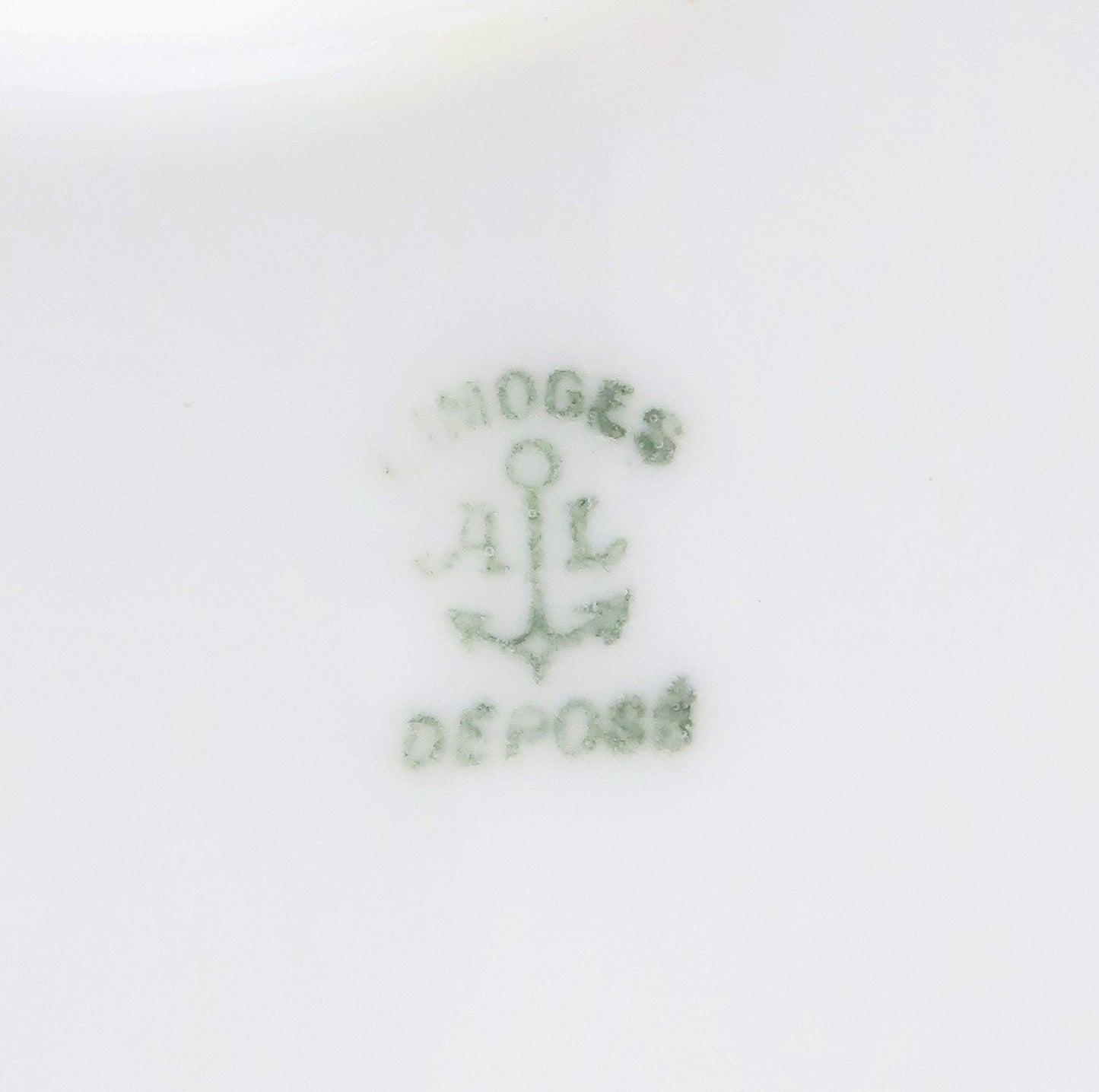 Art Nouveau Limoges Depose Porcelain Platter Scallop Gilded Edge Foliate Design