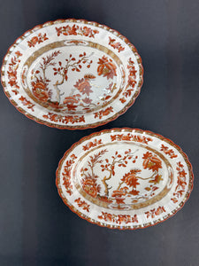 Pair of Copeland Spode India Tree Oval Serving Bowls