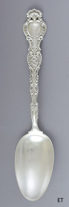 Great Durgin Sterling Silver Regent Table / Serving Spoon S Mono