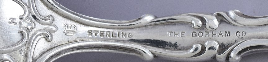 Great Durgin Sterling Silver Regent Table / Serving Spoon S Mono