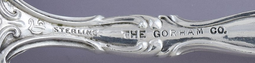 Fab Pair Durgin Sterling Silver Regent Bouillon / Cream Round Soup Spoons S Mono