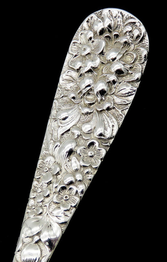 Beautiful Sterling Silver Serving Fork Stieff Rose Pat 7 3/4 in