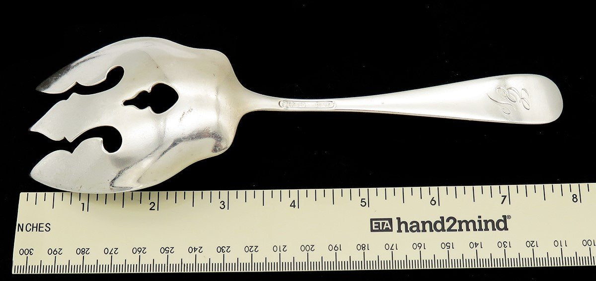 Beautiful Sterling Silver Serving Fork Stieff Rose Pat 7 3/4 in