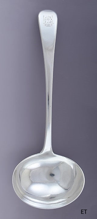 1802 Antique English Sterling Silver Gravy Sauce Ladle by Eley and Fearn