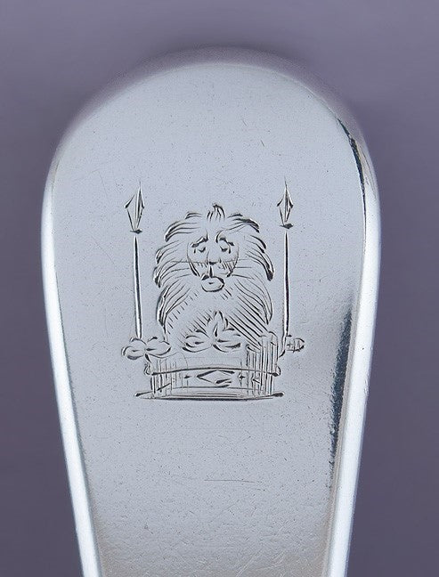1802 Antique English Sterling Silver Gravy Sauce Ladle by Eley and Fearn