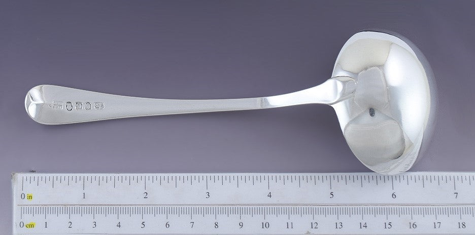 1802 Antique English Sterling Silver Gravy Sauce Ladle by Eley and Fearn
