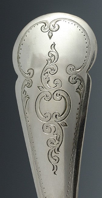 Antique 1876 Dutch Silver Engraved Tomato Server 8"