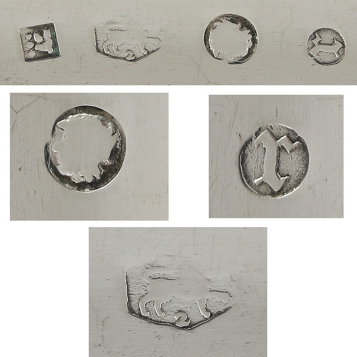 Antique 1876 Dutch Silver Engraved Tomato Server 8"