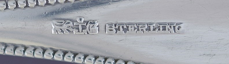 Rare Gorham Sterling Silver Lancaster Rose Toast / Bread Serving Fork