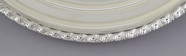 Impressive c1930 Tiffany & Co Sterling Silver Round Platter Tray Charger 13"