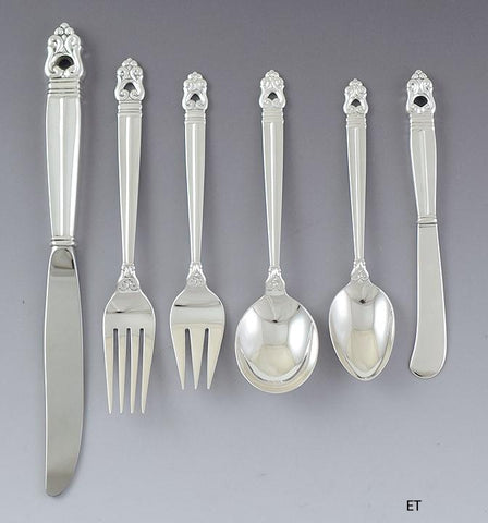 35pc Superb International Sterling Silver Royal Danish Flatware Silverware Set