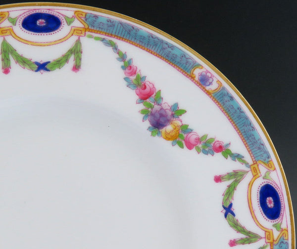12 Antique 1924 Royal Worcester Puritan Porcelain China Dessert Salad Plates 8"