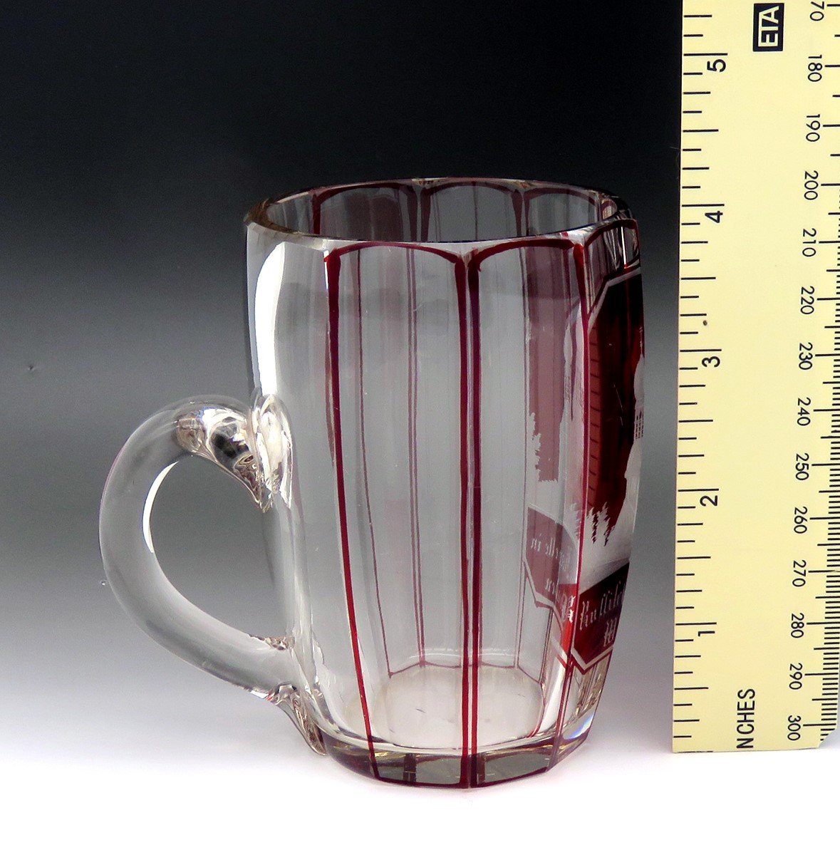 Bohemian St. Elizabeth's Church Russische Kapelle Wiesbaden Glass Stein Mug