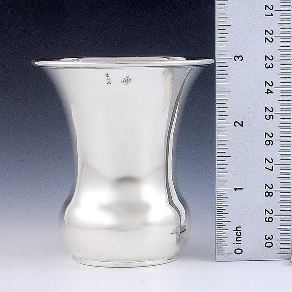 Fine Quality Antique 1854 Austrian Silver Beaker Cup FW Mono