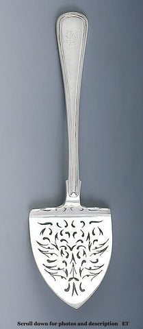 Vintage Fine Russian Silver Pierced Pointed Server 6 1/2"