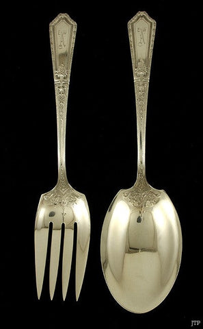 Vintage Sterling Silver Towle D'Orleans Salad Fork Spoon Serving Set