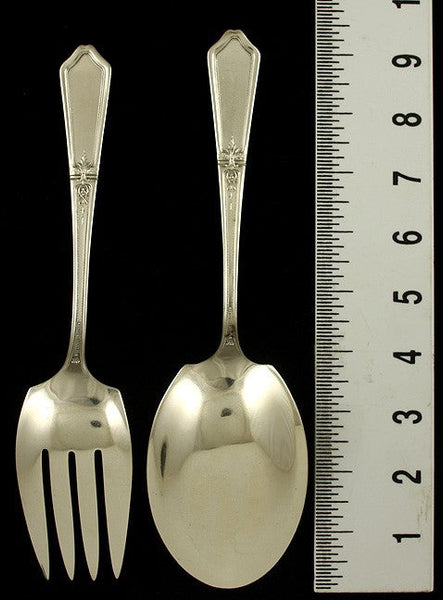 Vintage Sterling Silver Towle D'Orleans Salad Fork Spoon Serving Set