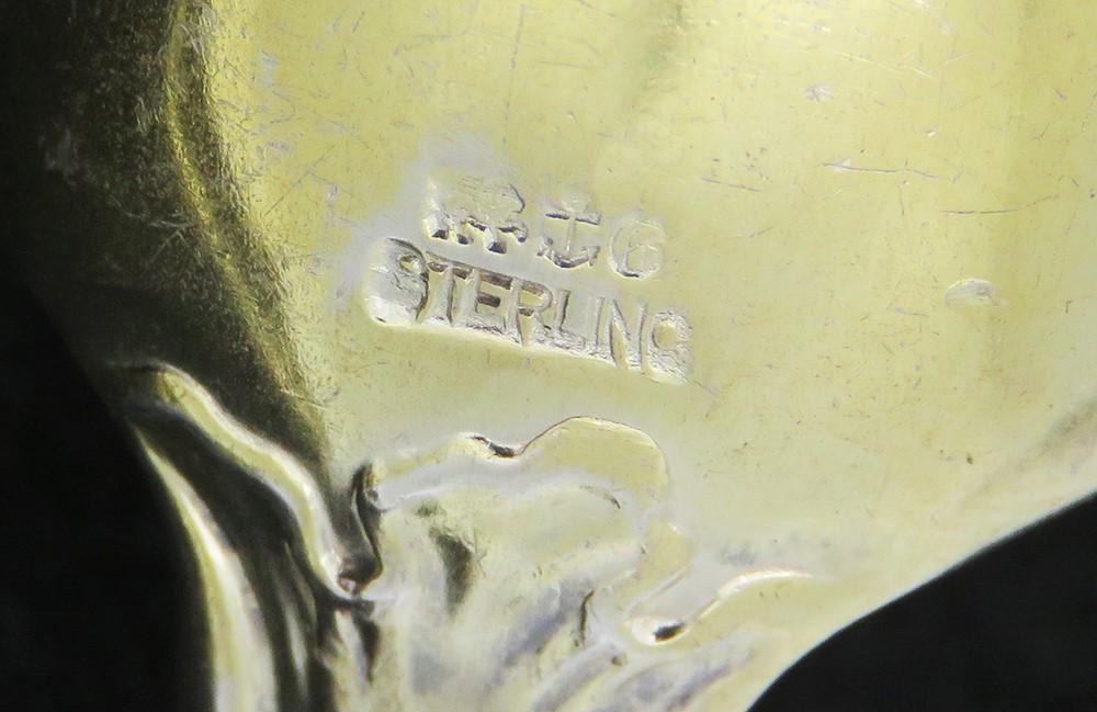 Fabulous Gorham Marie Antionette Sterling Silver Salad Serving Set 10 1/2 in