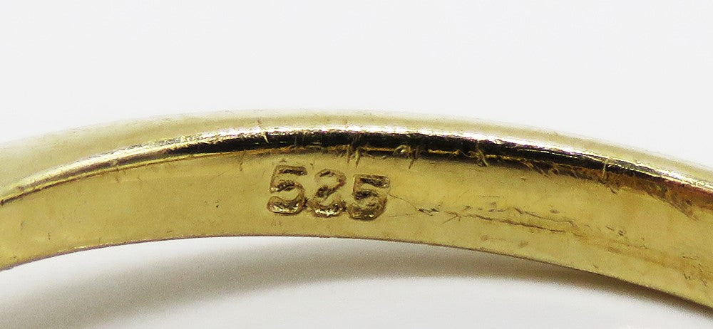 Nice 14k Yellow Gold ~.40ct Marquise Sapphire Wave Ring