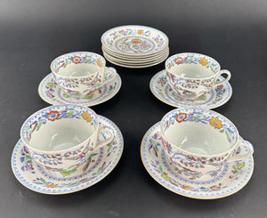 Nice Set c1920s Mason's Ironstone Flying Bird 3 Tea / Coffee Cups 10 Saucers