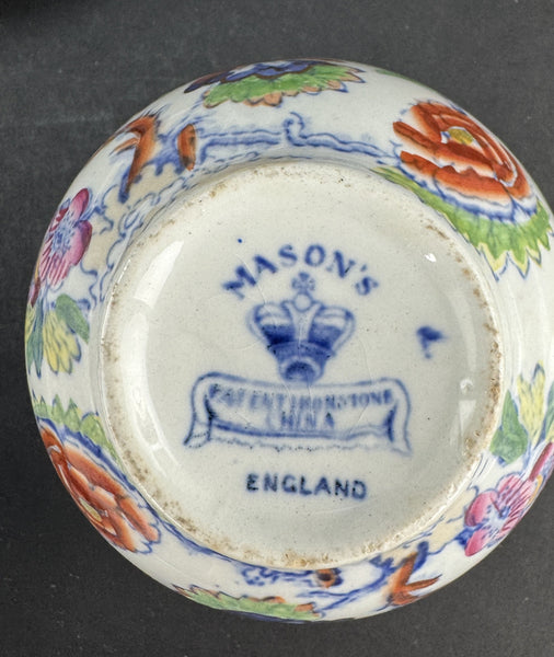 Nice Set c1920s Mason's Ironstone Flying Bird 3 Tea / Coffee Cups 10 Saucers