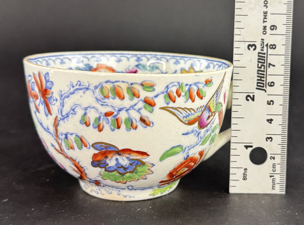 Nice Set c1920s Mason's Ironstone Flying Bird 3 Tea / Coffee Cups 10 Saucers