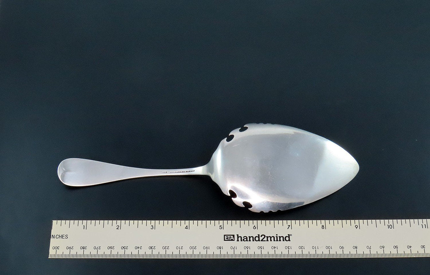 Pretty 1870s Sterling Silver Pie Server Great Engravings 9"