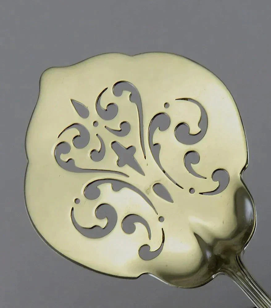 Antique Sterling Silver Durgin New Standish Pierced Tomato Server NO MONO 8 1/4"