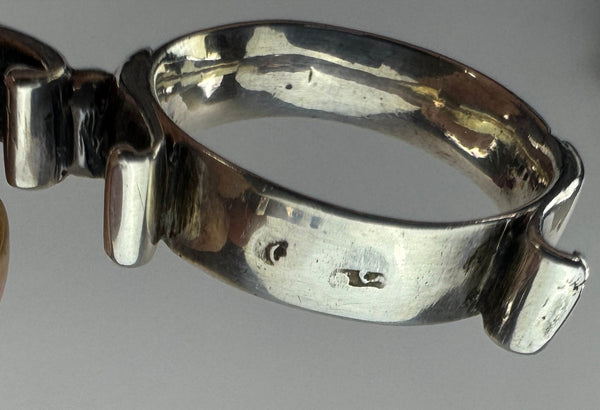 Circa 1740s English Sterling Silver Scissor Silver Form Tongs