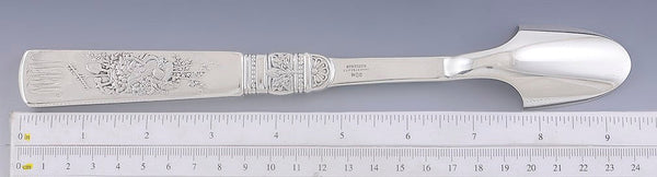 Rare Gorham Gilpen Fontainebleau 1880 Sterling Silver Cheese Scoop 9.5"