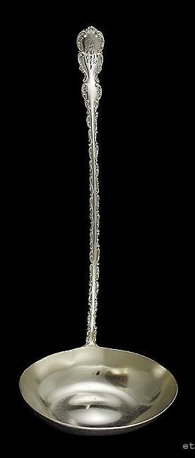 Old Whiting Louis XV 1891 Sterling Silver Gravy Sauce Ladle 8 7/8"