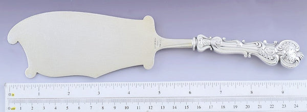 Antique Shiebler Sterling Silver Rococo Cake / Ice Cream Server Knife 10"