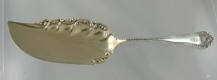 Decorative Sterling Silver w/ Gold Wash Hamilton Diesinger Fish Slice Server