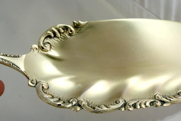 Decorative Sterling Silver w/ Gold Wash Hamilton Diesinger Fish Slice Server