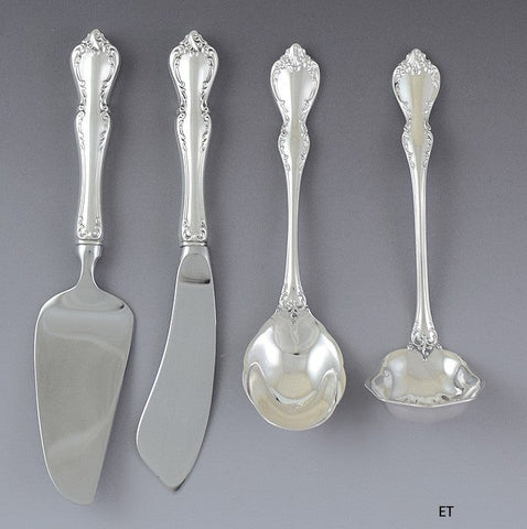 4 Sterling Silver Small Serving Flatware Pieces Towle Debussy Ladle Cheese Knife